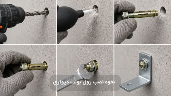 نحوه نصب رول بولت دیواری